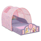 Disney Princess Sleep And Play Toddler Bed With Tent By Delta Children, Purple/Pink
