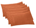 Elegant Comfort 6-Pack Solid Pillowcases 1500 Premium Hotel Quality Microfiber - Smooth Weave, Wrinkle And Fade Resistant, Easy Slip-On, 6-Piece Set, King Pillowcase, Coral