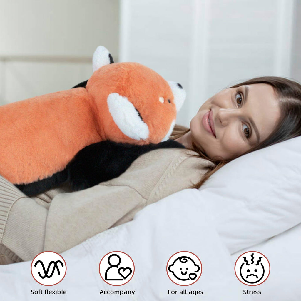 Niuniu Daddy Study Buddy Weighted Red Panda Stuffed Animals, 5Lb Sensory Weighted Plush Toys For Adults Kids, Giant Stuffed Red