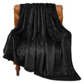 Bedelite Fleece Blanket Black Throw Blanket For Couch & Bed, Luxury Plush Cozy Fuzzy Blanket 50' X 70', Super Soft Warm Lightw