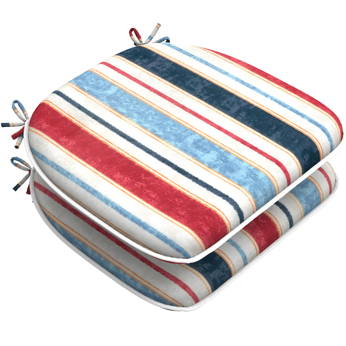 Lvtxiii Outdoor Chair Cushions Set Of 2, Patio Seat Cushions D16Xw17 With Ties, Water Repellent Chair Pads For Patio Furniture G