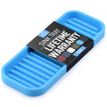 Zulay (9X3.5) Silicone Sponge Holder For Kitchen Sink - Flexible Multipurpose Kitchen Soap Tray Sponge Holder - Sink Organizer Tray For Kitchen, Bathroom, Makeup, Trinkets & More (Blue)