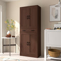 DIYART Brown Kitchen Pantry, 71  Tall Storage Cabinet with Doors and Drawer for Kitchen, Hallway, Office