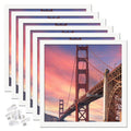 ijuerybai 6 Sets 16x24 Picture Frame, Frames for 16 x 24 Canvas Collage Photo Poster Certificate Wall Gallery, High Transparent 