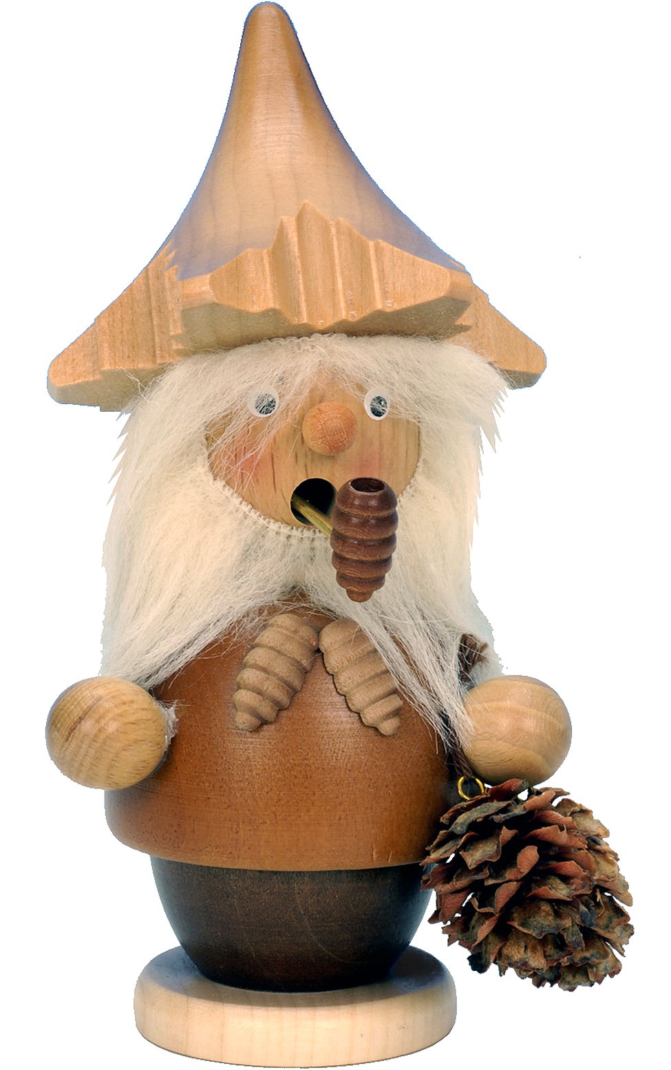 Christian Ulbricht 1-521 Incense Burner-Tree Gnome (Natural) -5.25" H W X 3" D, Brown