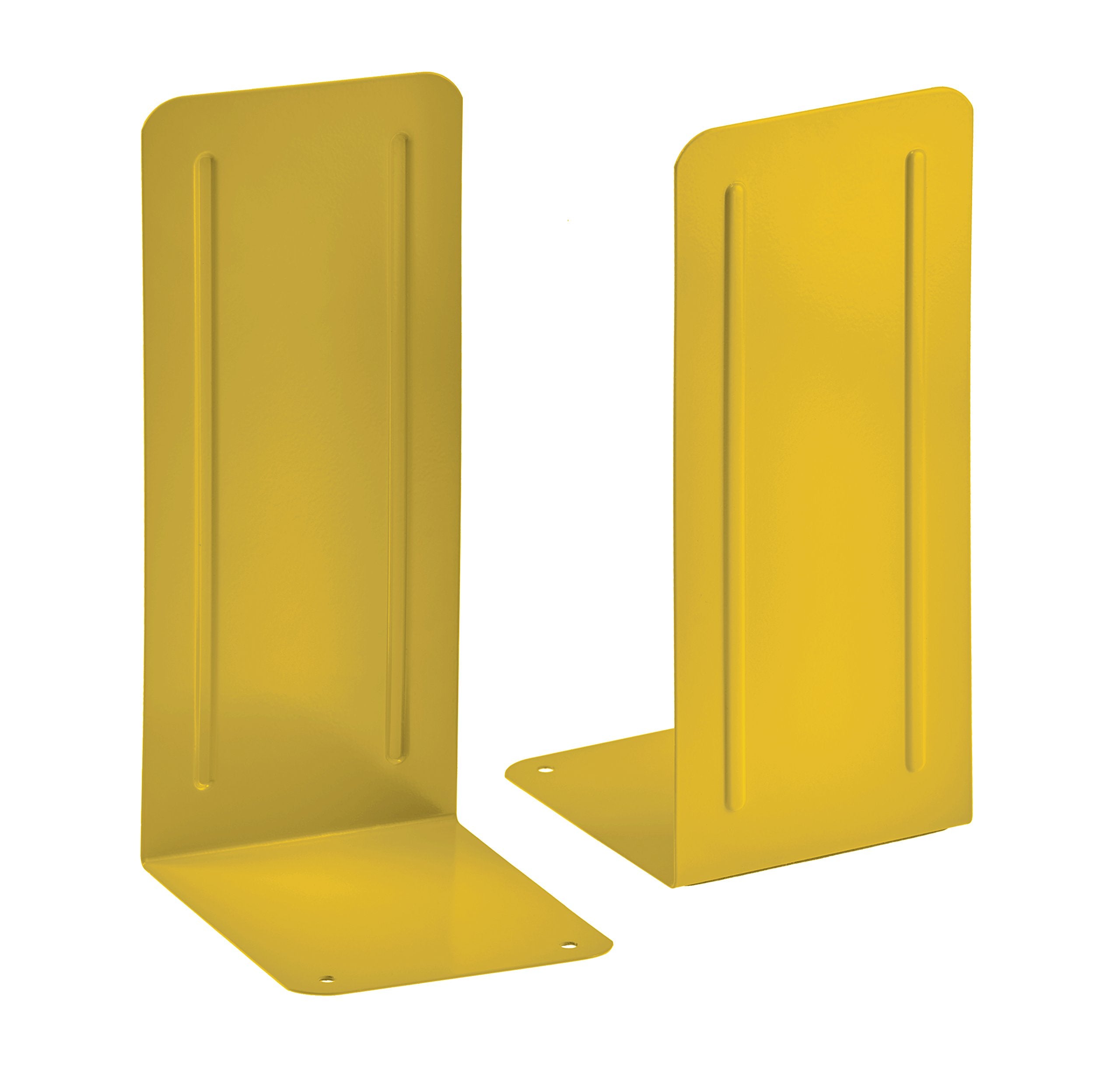 Acrimet Sleek Minimalist Metal Bookends With Non-Slip Base, Modern Decorative Book Holder, Book Shelf Holder For Home Office Org