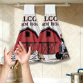 PRESSINART Hanging Kitchen Towels Farmhouse Set of 2 Soft Absorbent Microfiber Dish Cloth Decorative Chicken Themed Hand Towels 