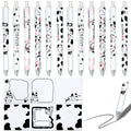 Sabary 18 Pieces Cow Print Stuff, 12 Cow Pens And 300 Sheets Cow Notes With 5 Styles, Aesthetic Pens, Cow Print Gifts For Christ