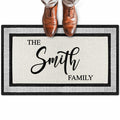 My Sign Center Door Mat, Personalized Doormat, Custom Family Name Mat For Front Door, Indoor/Outdoor, Housewarming Gift, Heavy D