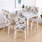Searchi Dining Room Chair Covers Set Of 4, Stretch Printed Parsons Chair Slipcovers Spandex Removable Washable Kitchen Chair Protector Cover For Dining Room, Hotel, Ceremony (Butterfly Pattern)