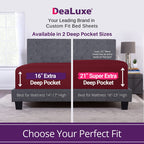 Dealuxe 21'' Sheet Set - Twin 3 Piece Set - Burgundy (Pomegranate)