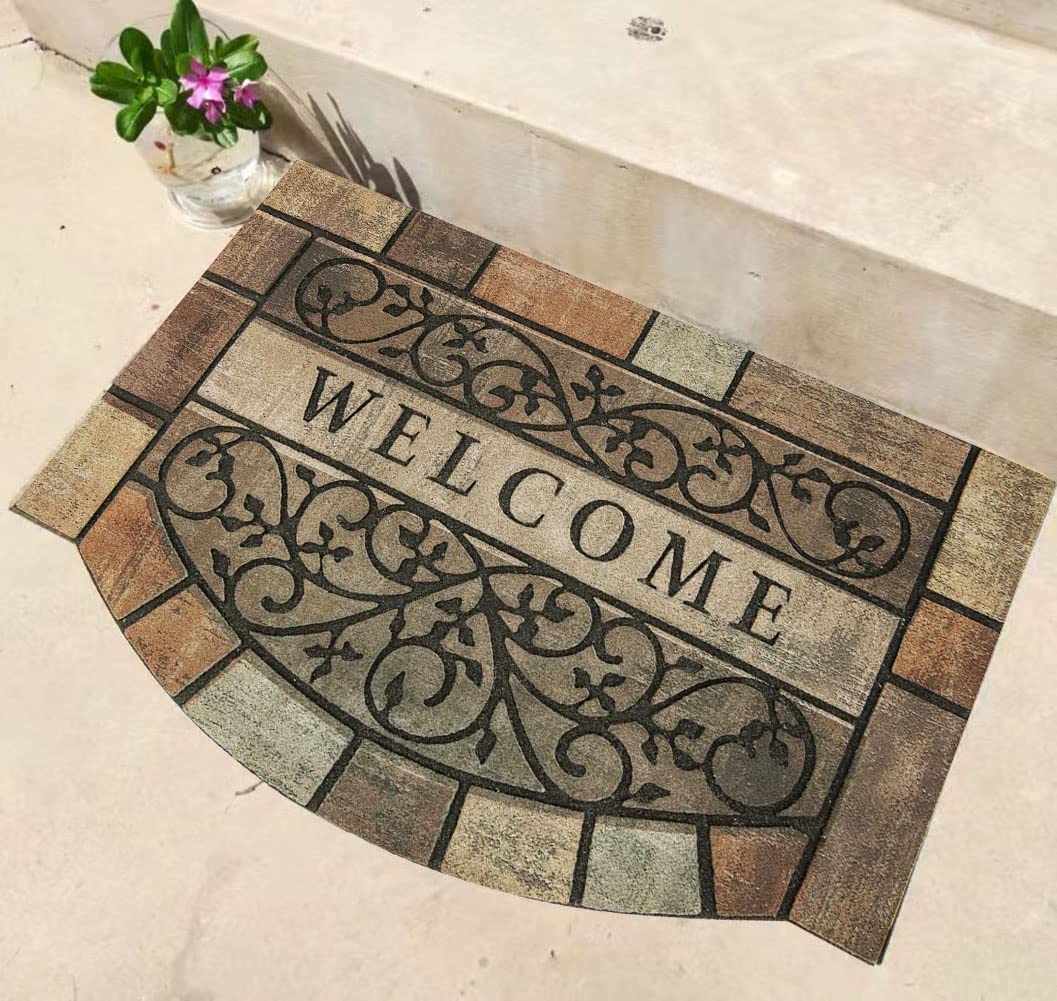Welcome Door Mats 24'X36' Heavy Duty Front Door Mat Outdoor Large Doormats With Non-Slip Rubber Backing Outdoor Welcome Mats F