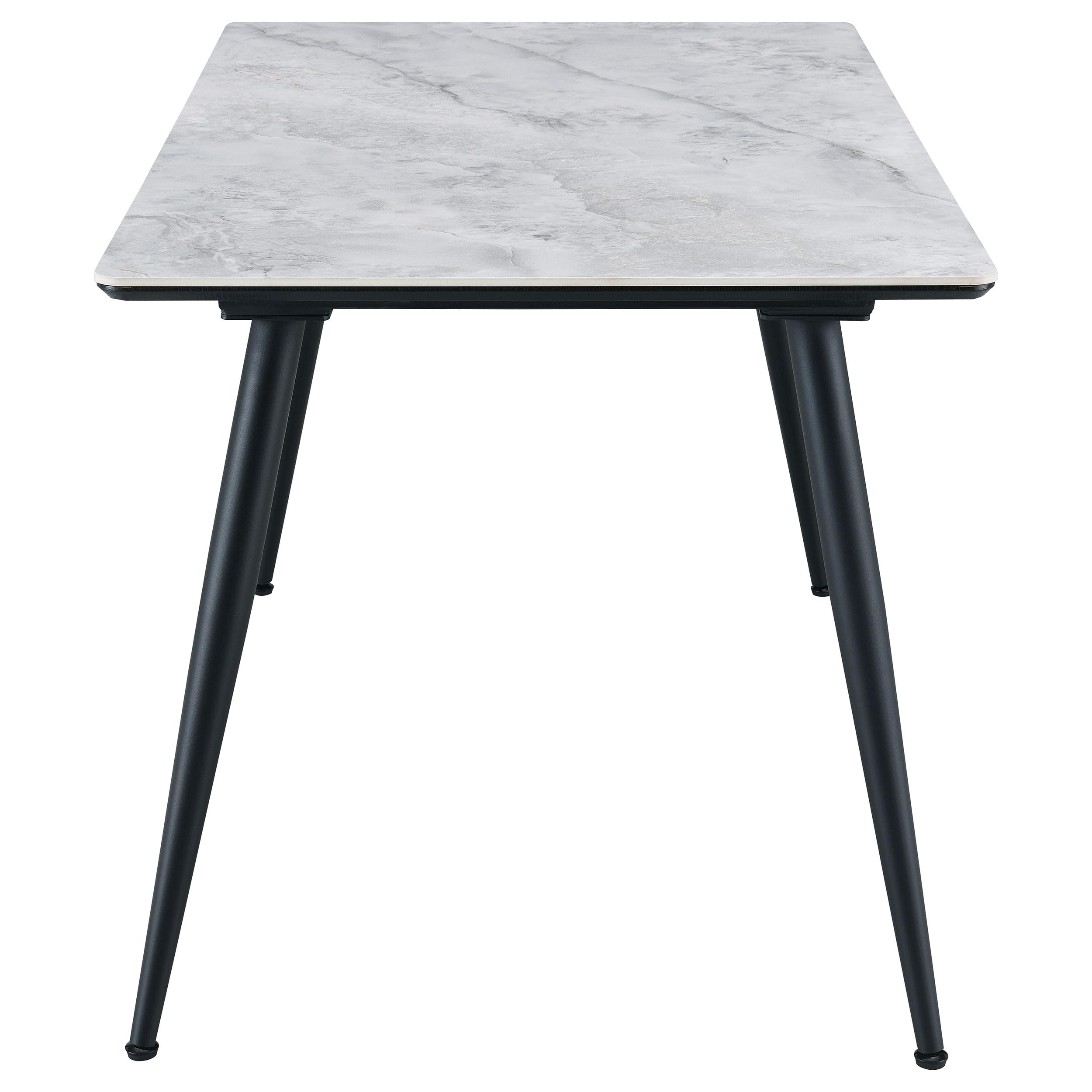 Coaster Home Furnishings Dennison Rectangular 55-Inch Ceramic Top Dining Table Grey