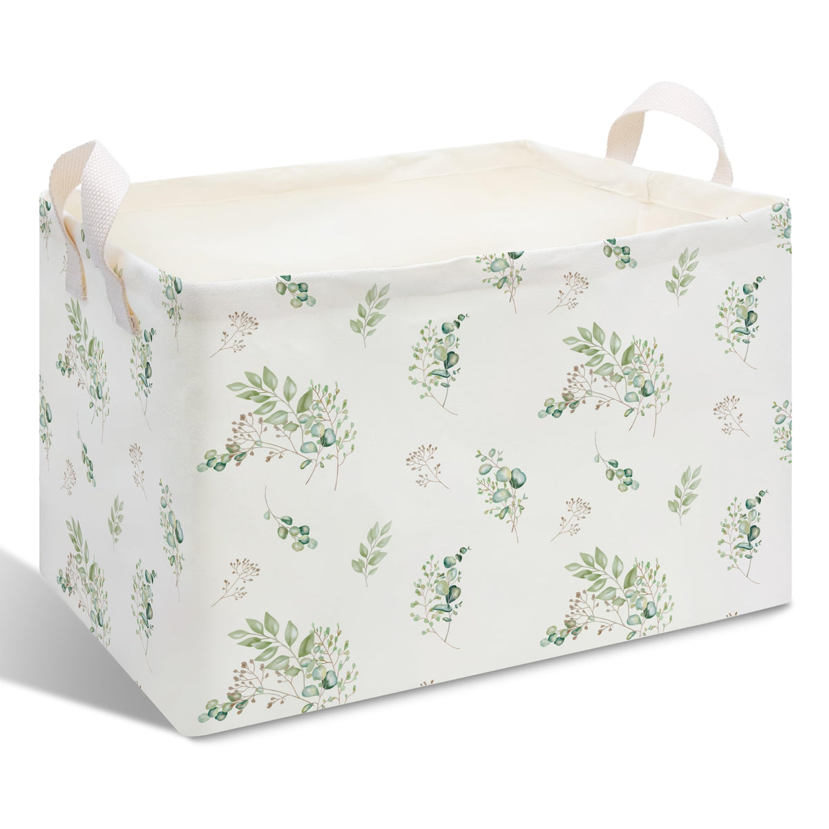 CIAEXRN Sage Green Collapsible Storage Basket with Handles