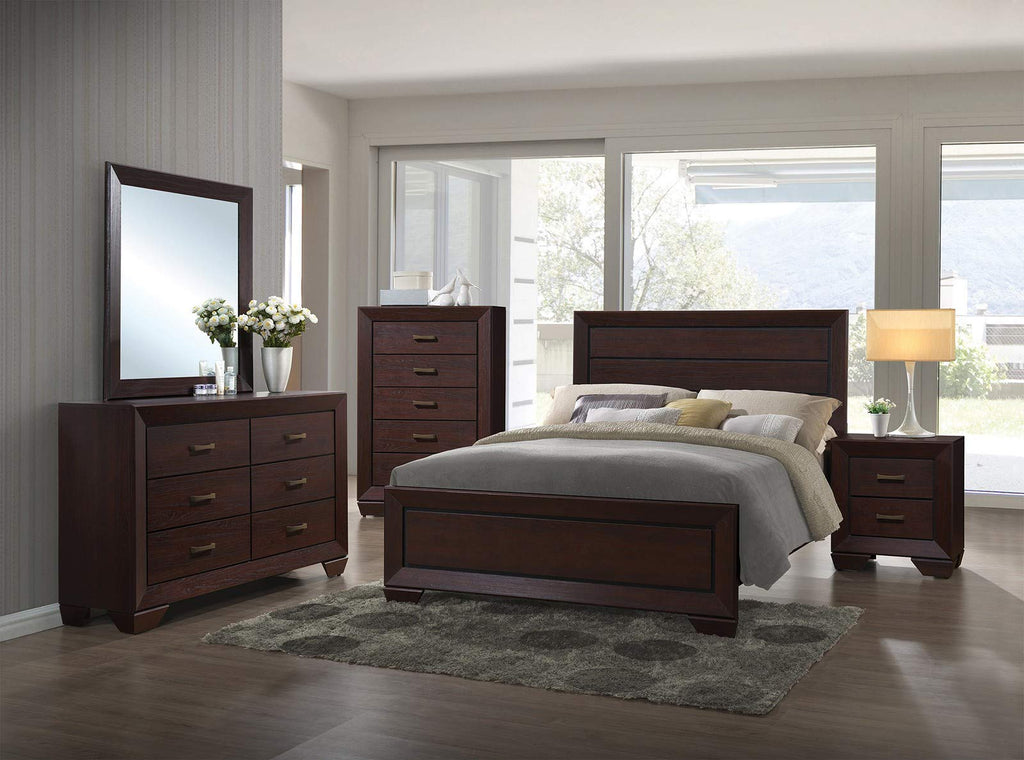Coaster Home Furnishings 204391Q Platform Bed, Dark Cocoa