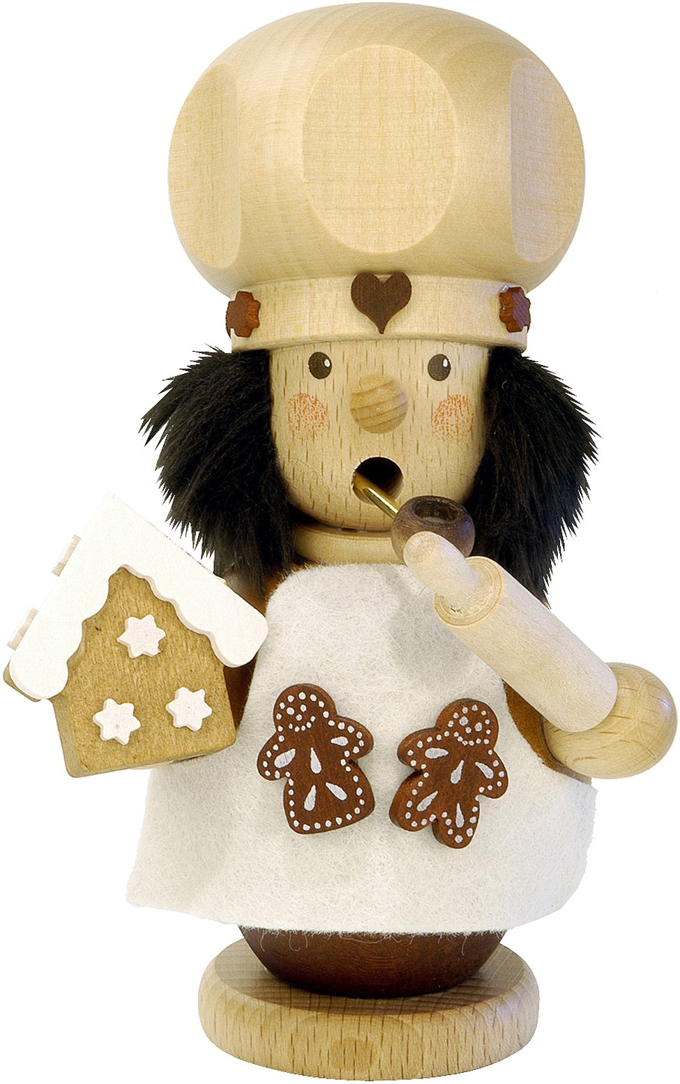 Alexander Taron 1-541 Christian Ulbricht Incense Burner-Gingerbread Baker (Natural) -5.25" H W X 3.5" D, Brown