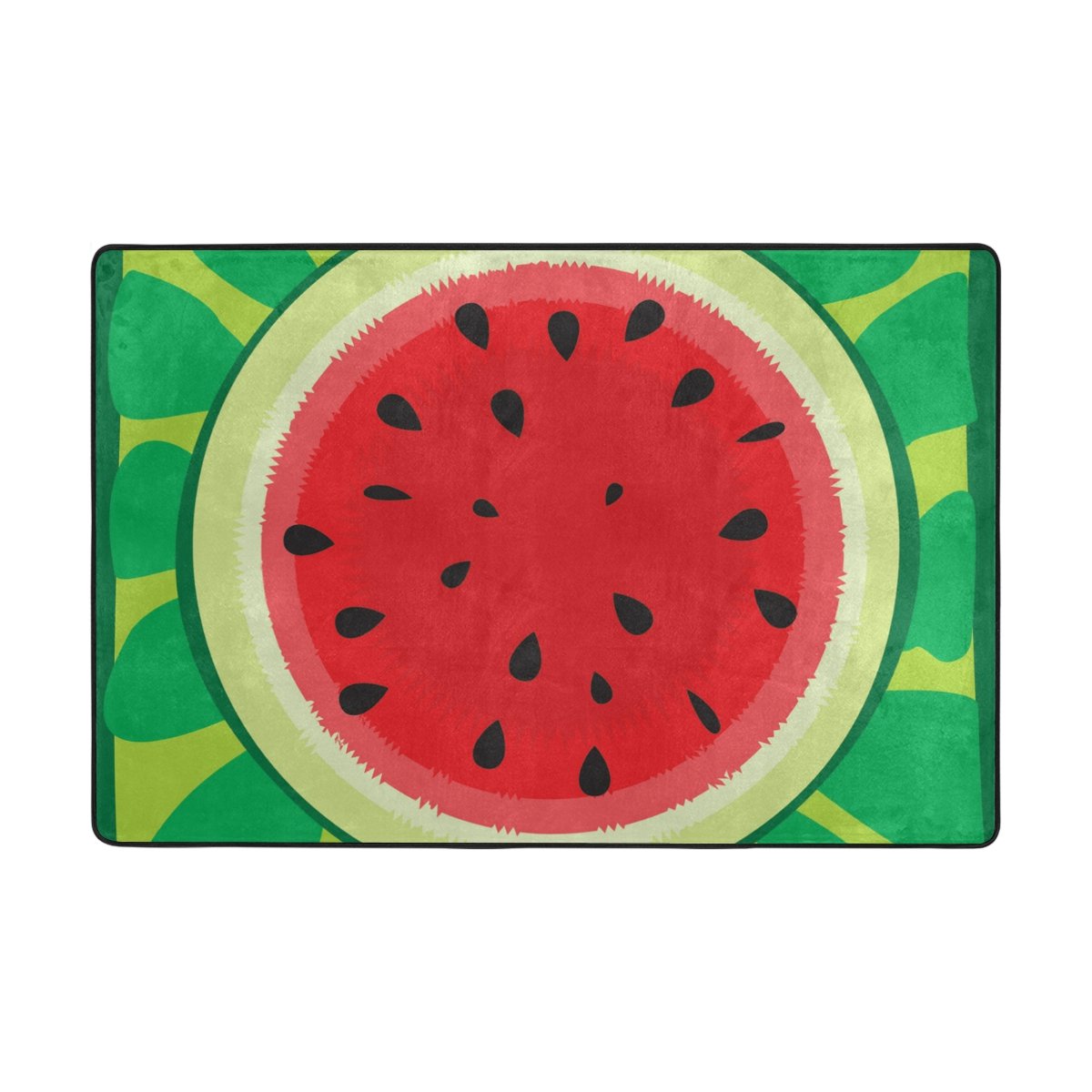 My Little Nest Area Rug Watermelon Lightweight Non-Slip Soft Mat 4' X 6', Memory Sponge Indoor Outdoor Decor Carpet For Entrance Living Room Bedroom Office Kitchen Hallway