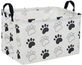 Essme Rectangular Dog Basket,Kids Storage Basket with Handles for Room Decor, Dog Bins,Puppy Storage Bin(Dog Paw)