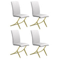 Coaster Home Furnishings Carmelia Upholstered Dining Side Chair White (Set of 4)