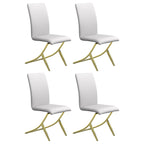 Coaster Home Furnishings Carmelia Upholstered Dining Side Chair White (Set of 4)