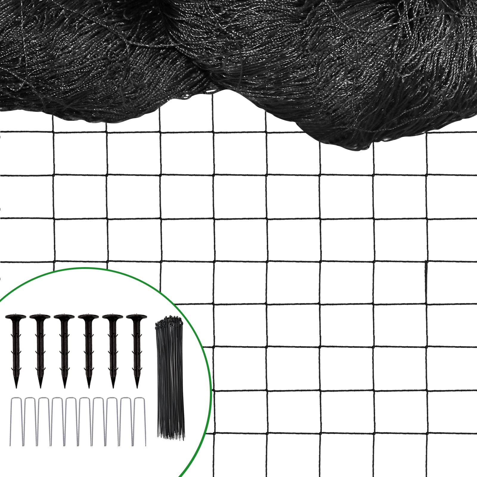 Bird Netting For Garden Protection - 25X100Ft Poultry Netting For Chicken Coop, 1