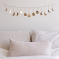 Moon Phase Wall Hanging, Handmade Gold Metal Moons Decor 13 Moons 36 Garland, Phases of The Moon, Celestial Wall Art, Bohemian G