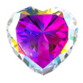 Ab Color Crystal Diamonds Paper Weights With Gift Box, 80Mm Heart Shape Real Crystal Diamond Glass Gems Paperweight, Big Diamond