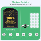 100% Blackout Blind Curtains Window Cover [Xxl Size 118''X 59'' ] [Diy Cut To Any Size Or Shape] [Hook&Loop Tabs][Portable Bags