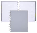 Talia Discbound Notebooks, Planner, Customizable, (Cool Grey, Letter (8.5In X 11In))