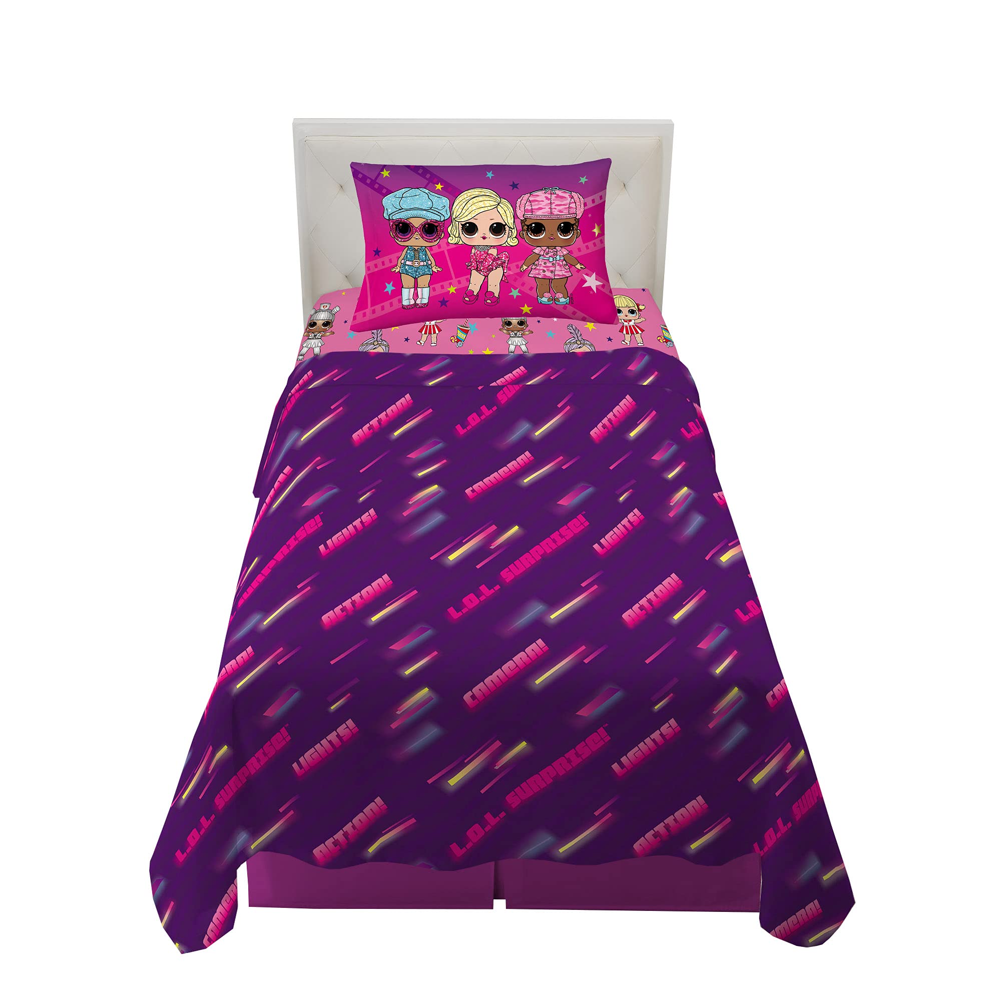 Franco Kids Bedding Super Soft Microfiber Sheet Set, Twin, Lol Surprise