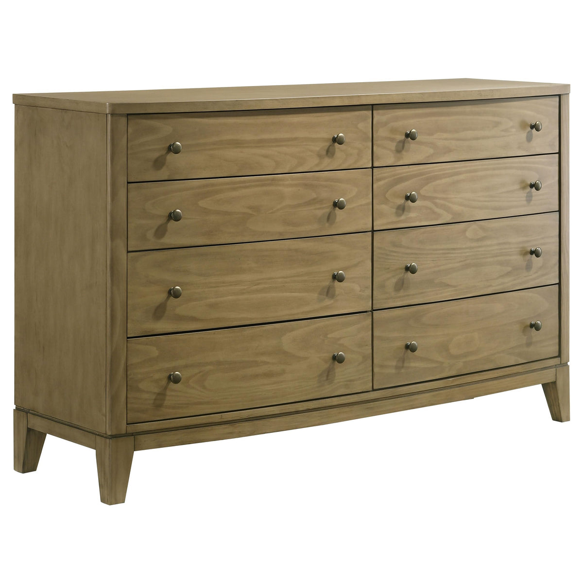 Coaster Home Furnishings Granada Transitional 61-inch 8-Drawer Bedroom Dresser Clothing Storage Cabinet Wide Chest of Drawers Organizer Unit Natural Pine 224923