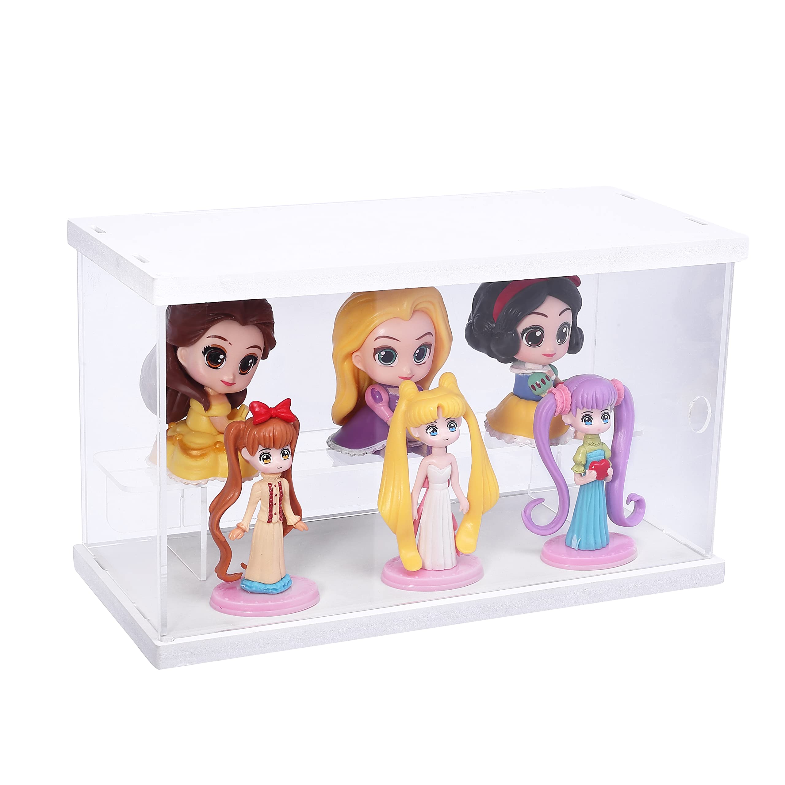 Elepure 2 Tier Clear Acrylic Display Box Case Stand For Funko Pop Advent Calendar Action Pop Figures Collectibles Assemble Count