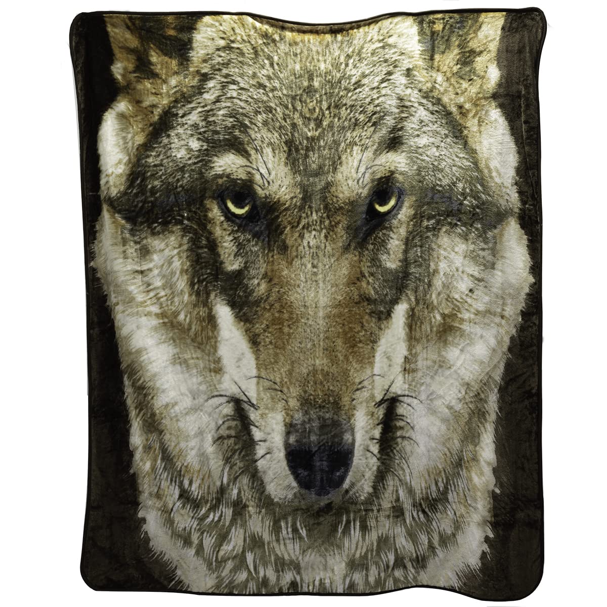 Blackcanyon Outfitters Wolf Face Queen Medium Weight Blanket