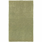 HomeRoots 508985 10 x 13 ft. Shag Tufted Handmade Stain Resistant Rectangle Area Rug Olive Green