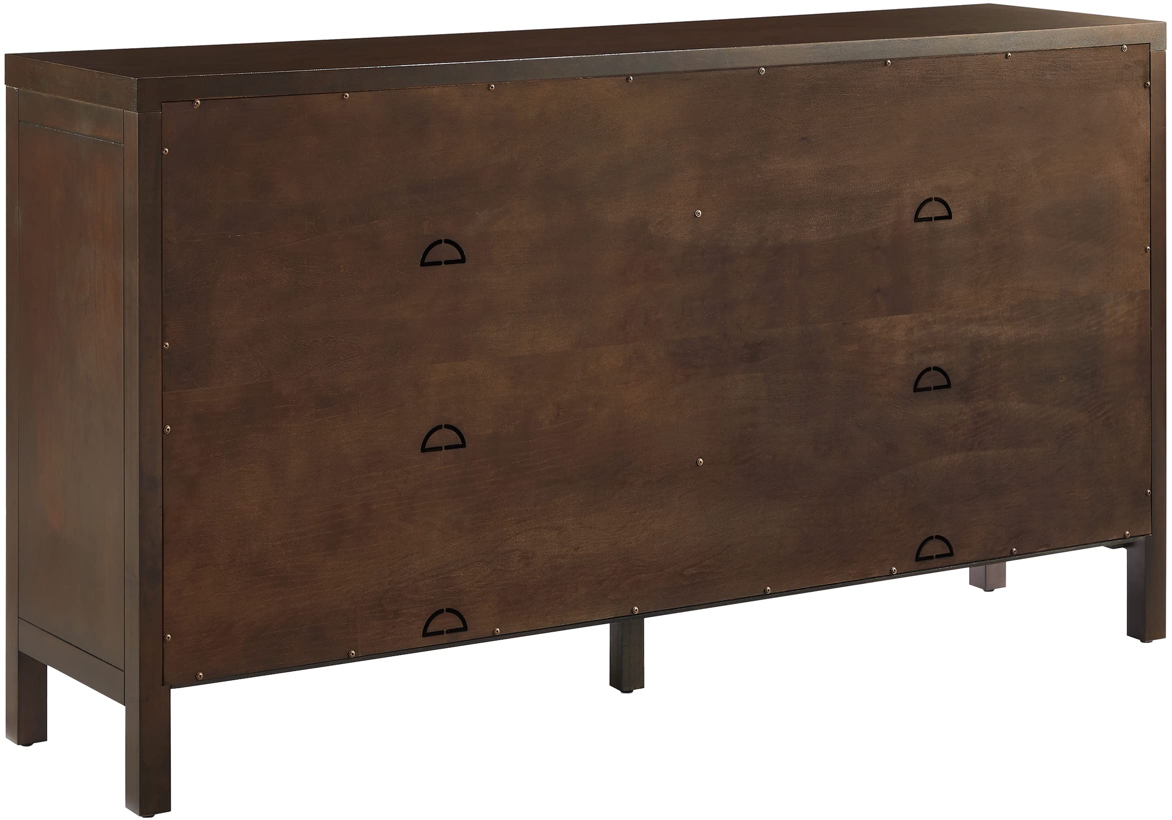 Crosley Furniture Darcy Modern Sideboard Buffet Cabinet with Storage Shelves, Living Room, Kitchen, Dining, Dark Brown