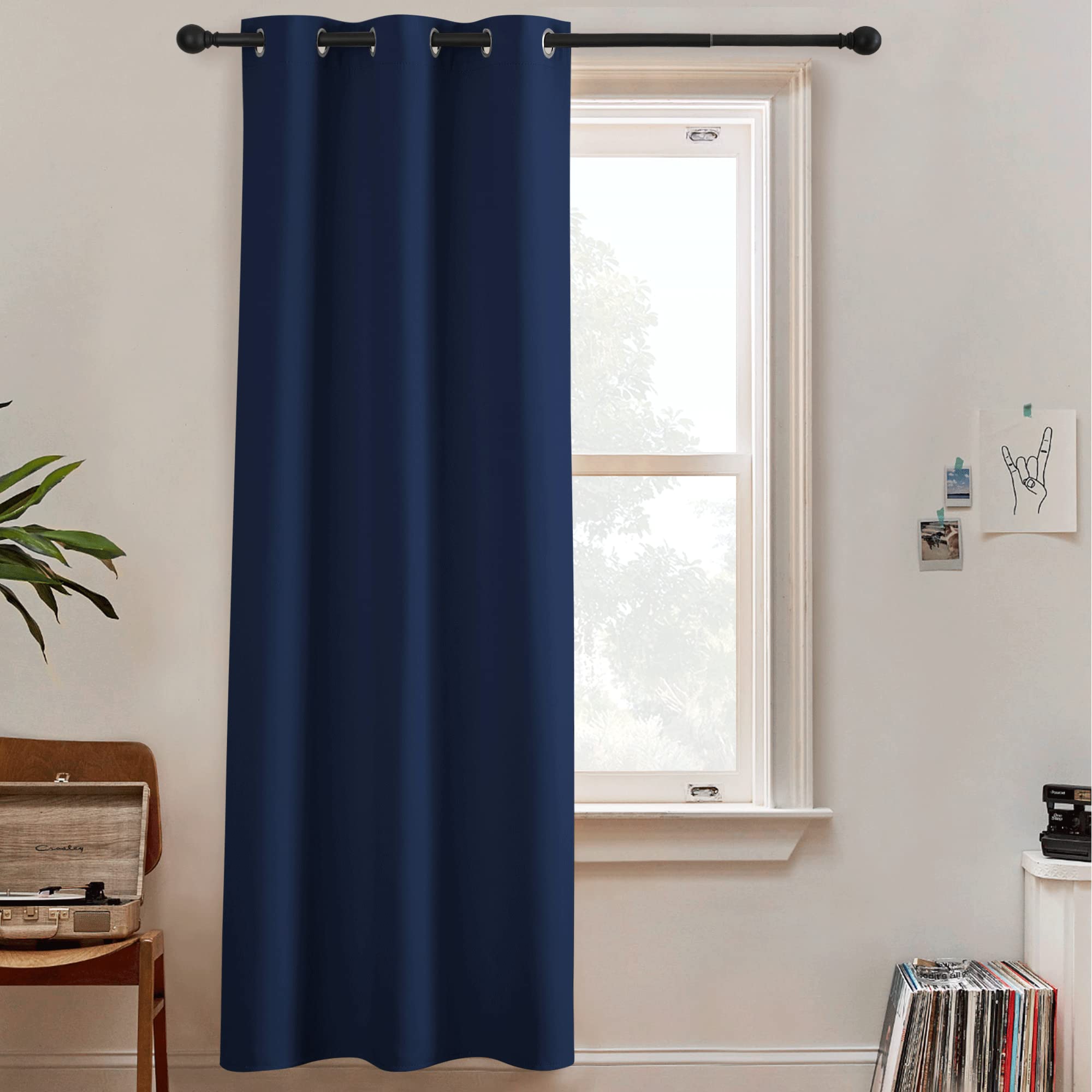 Ryb Home Blackout Curtains For Living Room, Thermal Insulated Sound Blocking Energy Efficient Drapes Privacy Wall For Bedroom Di