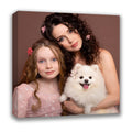 Custom Canvas Prints with Your Photos (20x20, Framed Canvas) Custom Framed Wall Art Personalized Canvas Pictures for Pet/Family 