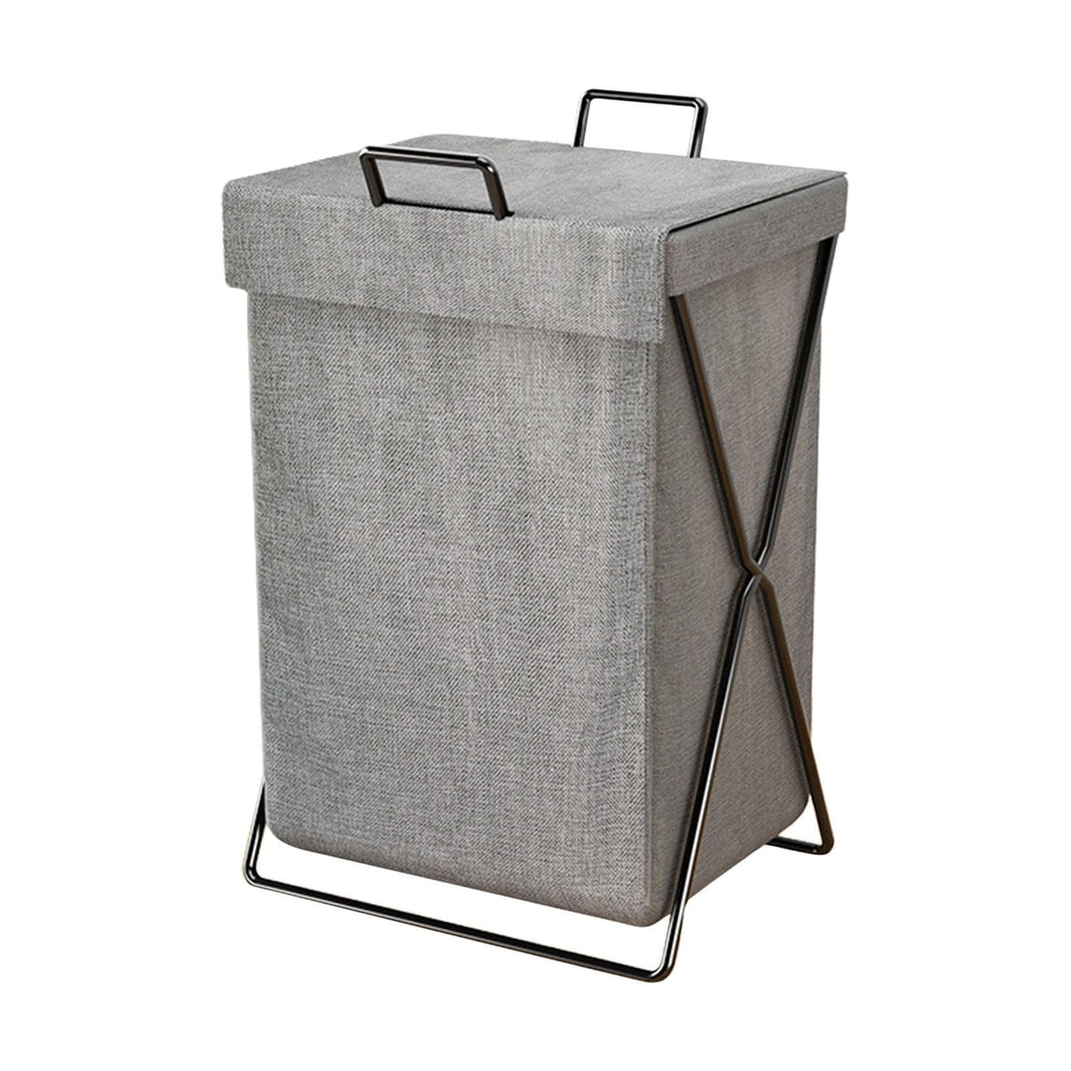 THE STYLE SUTRA Foldable Laundry Basket Large Laundry Bag for Laundry Room Household Bedroom with lid Gray | Hampers