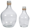 Signature Design by Ashley Marcin Modern Glass 2 Peiece Bottle Neck Vase Set, Clear