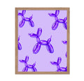 Master Purple Balloon Dog Poster - Dog Print - Modern & Trendy Art - Gift for Men & Women - Pop Art Decor for Bedroom, Living Ro