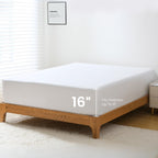Gokotta Fitted Sheet Only - 15 Inch Pocket Bamboo Rayon Fitted Sheet, Super Soft And Cooling Bottom Sheet With 4 Elastic Corner