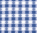 Winco Tbco-70B Checkered Table Cloth, Blue, 52' X 70'