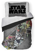 Jay Franco Star Wars Comic Twin Comforter & Sham Set - Kids Super Soft Bedding - Fade Resistant Microfiber (Official Star Wars P