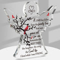 Jetec Sympathy Bereavement Gift Angel Red Cardinal Acrylic Memorial Gift for Loss of Loved One Remember Me Grieving Keepsake for
