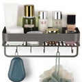 CIBOTIES Shower Caddy, 11.8 inch Stainless Steel Shower Shelves for Inside Shower with Hooks & Towel Bar - Space-Saving Bathroom