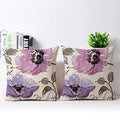 The Purple Tree Ethnic Printed Jute Cushion Covers ( 16X16 Inch , Pack Of 2) Cushion Covers, Jute Cushion Covers , Sofa Cushion 