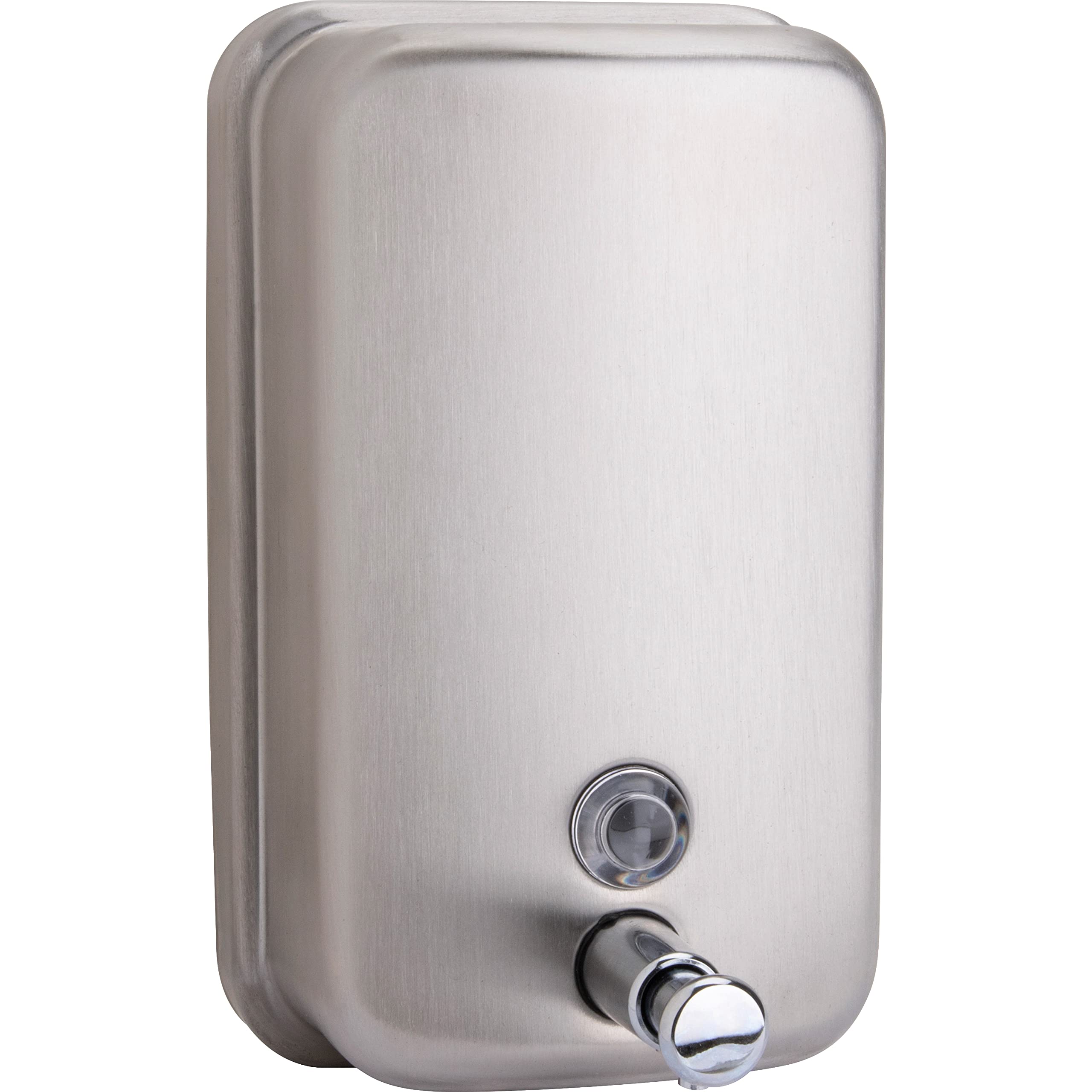 Genuine Joe 02201 Soap Dispenser, Holds 31.5oz., Stainless Steel