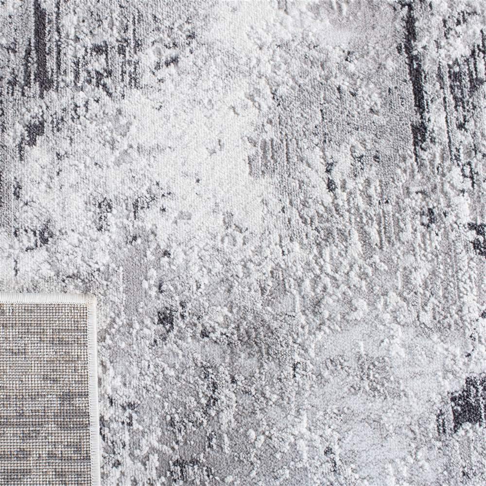 Safavieh Amelia Collection Accent Rug - 3' X 5', Grey & Ivory, Modern Abstract Design, Non-Shedding & Easy Care, Ideal For High
