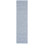Safavieh Courtyard Collection 2' 3' X 18' Blue / Navy Cy8235 Indoor/ Outdoor Easy-Cleaning Patio Backyard Mudroom Runner-Rug