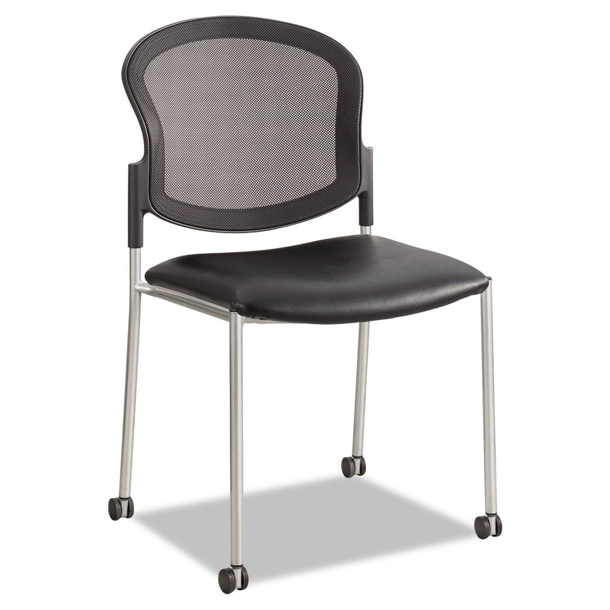 Safco Products 5009BL Diaz Guest Mesh Back Chair, Black